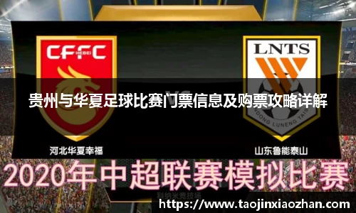 贵州与华夏足球比赛门票信息及购票攻略详解